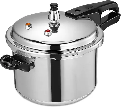 DOITOOL Olla a presión de aluminio de 4.2 cuartos de galón, olla de cocción rápida, compatible con cocinas de inducción y estufas de gas, color