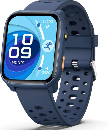 Miniatura 12 de Reloj inteligente para niños con juegos de rompecabezas, relojes para niños de 1.83", monitor de ritmo cardíaco, monitor de sueño, podómetro, reloj