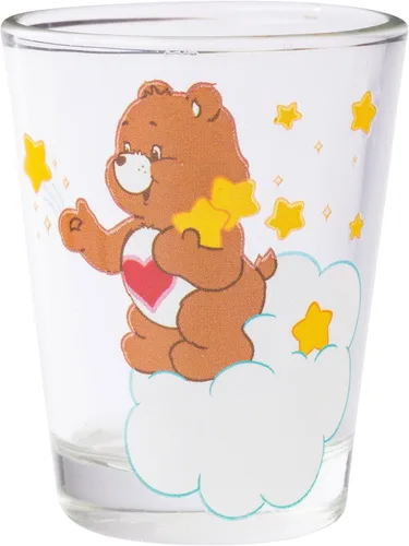 Miniatura 4 de Silver Buffalo Care Bears on Clouds con Funshine, Tenderheart, Cheer and Grumpy Bear - Juego de 4 mini vasos de 1.5 onzas Osos de cuidado