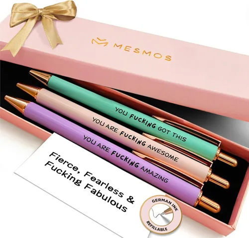 Miniatura 32 de MESMOS Paquete de 3 bolígrafos elegantes para mujer, regalos de mejor jefa para mujeres, regalo de agradecimiento al jefe, cumpleaños, día nacional