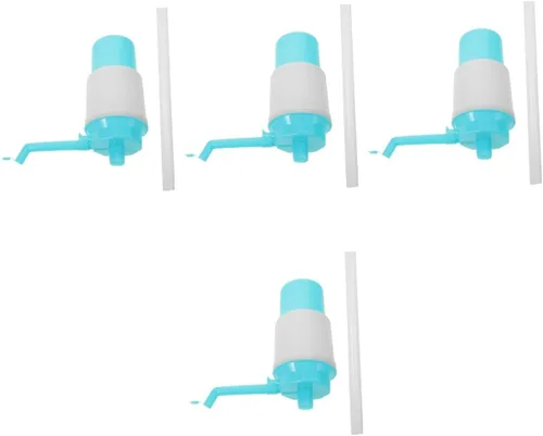 Miniatura 12 de jojofuny Bomba dispensadora de agua manual para botella de 1 galón, bomba de agua ligera portátil para acampar al aire libre, uso en casa y oficina