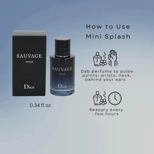 Miniatura 4 de Dior Sauvage Parfum para hombre - 0.34 oz./0.3 fl oz Mini