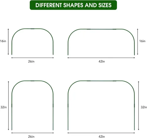 Miniatura 8 de Kit de red de jardín para camas elevadas, red de malla ultra fina de 8 x 24 pies con 6 juegos de aros de jardín, cubierta de hileras de plantas, red