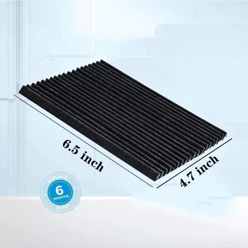 Miniatura 2 de Paquete de 4 filtros de aire de repuesto para refrigerador, filtro de aire de refrigerador activado con carbón compatible con Frigidaire