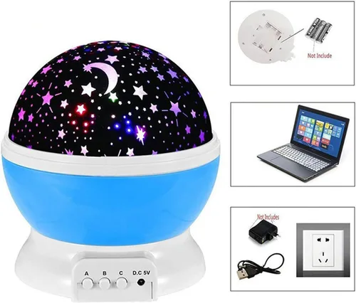 Miniatura 7 de Proyector de estrellas, luz nocturna, luz nocturna romántica súper brillante, luz de estrellas, proyector de sueños de estrellas LED coloridas