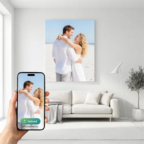 Miniatura 5 de Impresiones en lienzo personalizadas: foto sobre lienzo (lienzo enmarcado, 12 x 16) Transforma tus fotos en impresionantes arte de pared enmarcado
