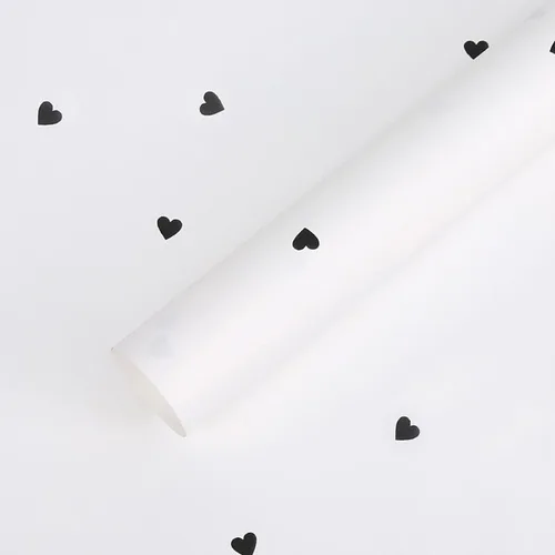 20 hojas de papel de regalo de flores de corazón de color sólido, suministros de ramo de floristería impermeables, manualidades, embalaje de regalo
