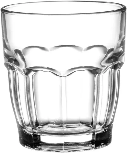 Miniatura 9 de Bormioli Rocco Rock Bar - Vasos de jugo templados apilables de 7.25 onzas para bebidas frías, agua y cócteles, juego de 6, transparente