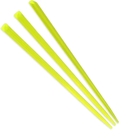 Miniatura 12 de BambooMN - Púas de prisma triangular para aperitivos y bebidas - 4.5" (11.4cm) - Rojo - 1000 piezas
