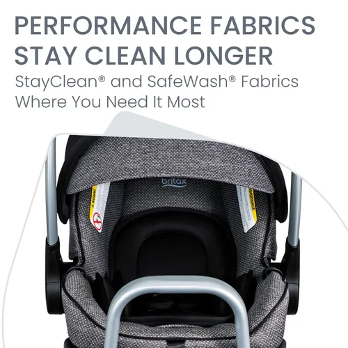 Miniatura 7 de Britax Willow SC - Asiento infantil para automóvil, asiento de automóvil orientado hacia atrás con base alpina, tecnología ClickTight, sistema