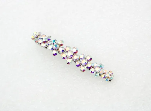 Miniatura 4 de Faship Preciosa pinza para el pelo de cocodrilo con diseño floral de cristal AB