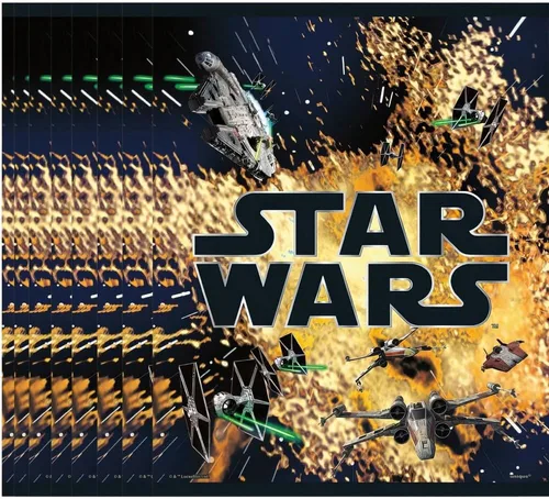 Bolsas de botín clásicas multicolor de Star Wars (8 unidades) – Material icónico y ecológico, perfecto para fiestas temáticas épicas y celebraciones
