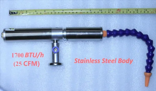 Miniatura 3 de Vortex Cool Tool - Pistola de aire frío, enfriador de puntos de tubo de vórtice de acero inoxidable, enfriador de puntos flexible, refrigerante
