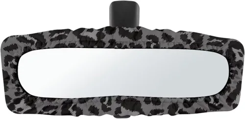 Miniatura 34 de Funda para espejo retrovisor de automóvil con estampado de vaca negro, protector de espejo retrovisor automático elástico
