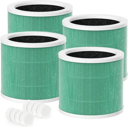 Miniatura 7 de HY1800 Filtro de repuesto con almohadilla aromática compatible con purificador de aire MORENTO/Loytio/AYAFATO/Honeyuan HY1800, filtros premium con 2