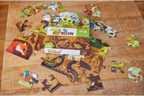 Miniatura 7 de Crocodile Creek Rompecabezas de Piso Above + Below de 48 Piezas - Rompecabezas de Piso Divertidos para Niños de 4-8 Años - Backyard Discovery - 27 x