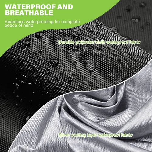 Funda para ATV, Impermeable para Exteriores de Servicio Pesado Cubiertas para Vehículos de 4 Ruedas, Poliéster 420D Antidesgarro Anti-UV, Cubierta