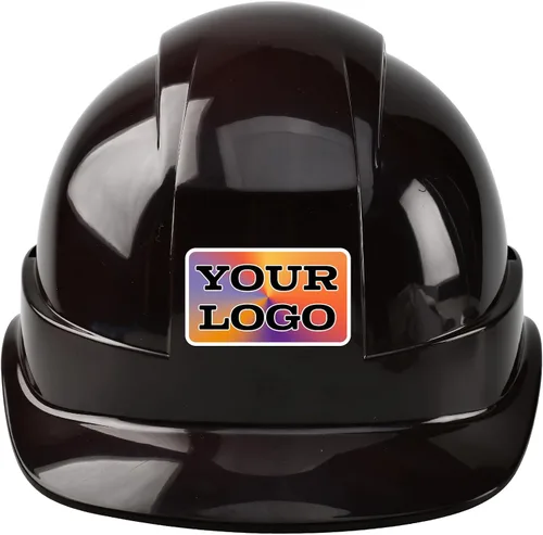 Miniatura 17 de Casco de trabajo de construcción personalizado Casco de seguridad con suspensión de trinquete de 6 puntos con ventilación negro (C-BLACK)