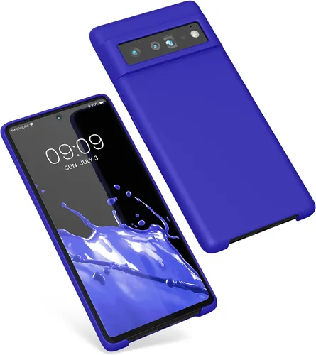 Miniatura 334 de kwmobile Funda Compatible con Google Pixel 6 Pro - Funda de teléfono de silicona TPU con acabado suave - Azul Arrecife