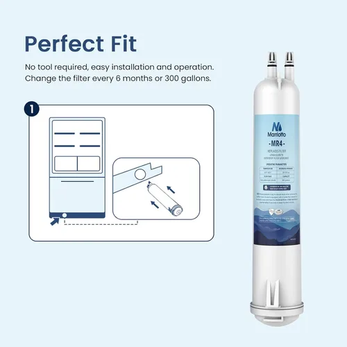 Miniatura 4 de MARRIOTTO MRW4 Filtro de agua para refrigerador Compatible con EDR3RXD1, 4396841, 4396710, Filtro 3, 46-9083, 46-9030, 9030, 9083 Filtro de agua
