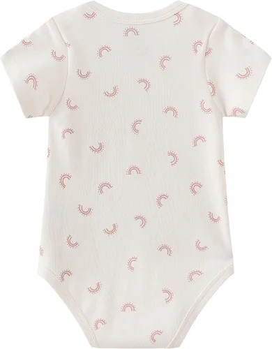 Miniatura 6 de Kiddiezoom Conjunto de canastilla para bebé, 9 piezas, conjunto de mamelucos y pantalones, conjunto de regalo unisex para bebé