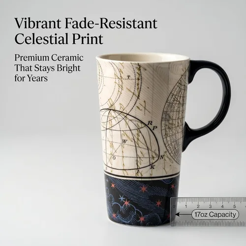 Miniatura 5 de Taza de viaje de cerámica Topadorn con tapa sellada y caja de regalo, taza de café de 17 onzas para café con leche y chocolate caliente, apta