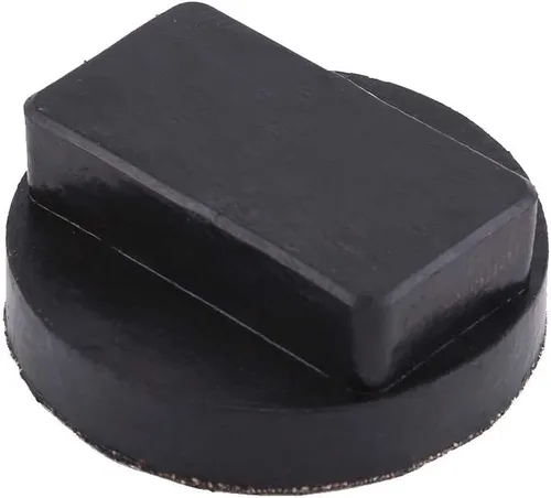 Miniatura 4 de Cojines de goma negros de Jack del coche, soporte que eleva el punto del umbral del cojín del adaptador de la herramienta que lleva el adaptador