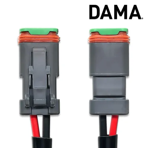Miniatura 4 de DAMA Deutsch DT 2 pines enchufe hembra arnés de cableado hembra Conectores de coleta para cable a cable luz de trabajo LED, barra de luz LED