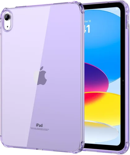 MoKo Funda transparente para iPad (A16) de 11ª generación 2025 de 11 pulgadas, 10ª generación 2022 de 10.9 pulgadas, poliuretano termoplástico suave
