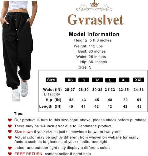 Miniatura 5 de Gvraslvet Pantalones deportivos con bolsillos para mujer