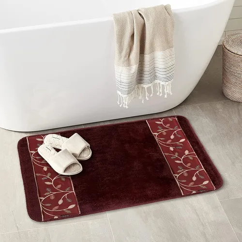Popular Bath Aubury - Alfombra de baño moderna clásica de lujo, decoración contemporánea, hermosa alfombra de ducha, diseño único, elegante alfombra