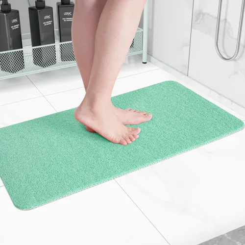 Miniatura 8 de Hargiis - Tapete antideslizante de secado rápido para bañera, piso, baño, ducha, cocina, hogar, hotel (color blanco, 24 x 24 pulgadas)