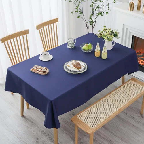 Miniatura 5 de Demetex Mantel cuadrado impermeable de poliéster, paquete de 1 mantel moderno de poliéster, sin arrugas, para fiestas de bufé, cumpleaños, 60 x 60