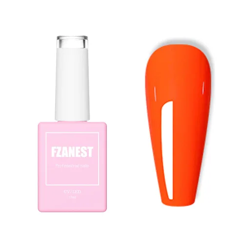 Miniatura 7 de FZANEST Esmalte de uñas en gel azul bebé, color de verano amarillo esmalte en gel para arte de uñas removible LED UV #D15