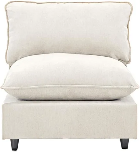 Miniatura 26 de Iroomy Oversized Modular Sectional Sofa, Chenille Cloud Couch, Deep Comfy Seat, 4-Seater Sofas, Couches, Living Room, Beige