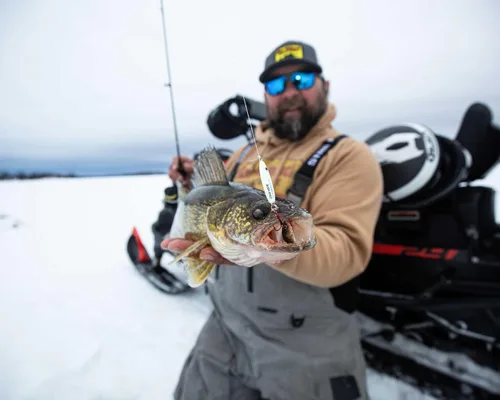 Miniatura 3 de Northland - Cuchara de sonajero de pesca en hielo, varios tamaños y colores para lucioperca, perca, panfish y trucha