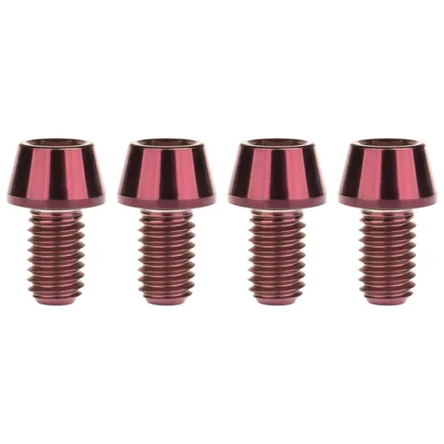 Miniatura 40 de Titanio Ti M6 x 10 16 18 20 25 30 35 40 45 50 55 60 2.559 in Allen - Tornillos hexagonales de 2.559 in, tornillos cónicos, paquete de 4