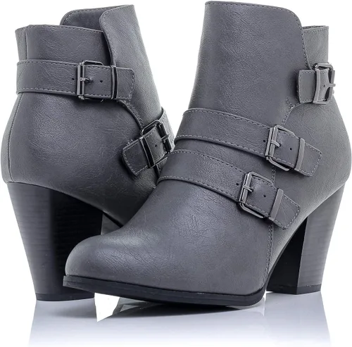 Miniatura 13 de Botines Payton con cremallera lateral y tacón alto para mujer