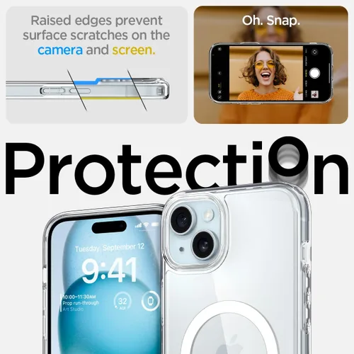 Miniatura 89 de Spigen Funda para iPhone 13 Mini, ultra híbrida MagFit [antiamarilleo] [compatible con Magsafe] - Transparente