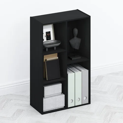 Miniatura 19 de Furinno JAYA - Soporte grande para televisores de hasta 50 pulgadas, nuez de nogal/negro/marrón oscuro de Columbia Nuez Columbia/Negro/Marrón Oscuro