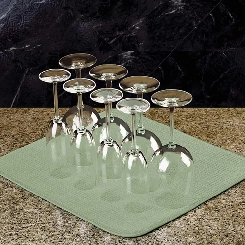 Miniatura 7 de Tapete absorbente de platos, reversible, de microfibra, tapete para secar platos para cocina, lavable a máquina, escurridor de platos de granja