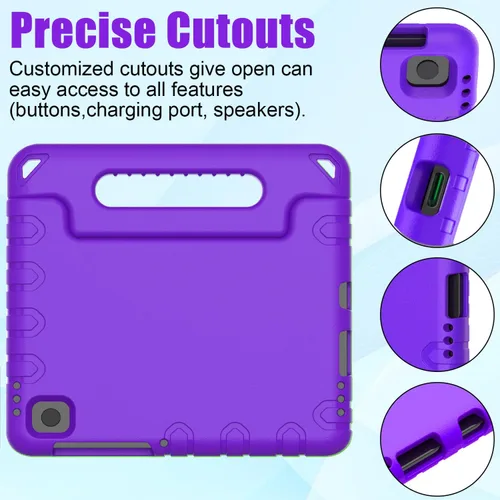 Miniatura 6 de BMOUO Funda infantil para Samsung Galaxy Tab A11 de 8.7 pulgadas 2025, Galaxy A9 de 8.7 pulgadas 2023 / A7 Lite 2021 con protector de pantalla, a