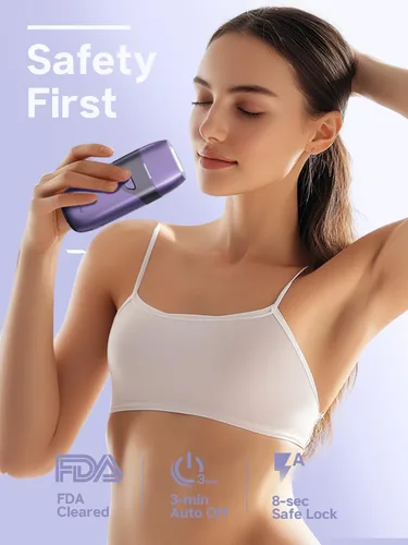 Miniatura 8 de Blex Mini Láser para Depilación para Mujeres y Hombres, Dispositivo de Depilación Láser IPL, Diseño Mini de 201g, 2 en 1 con Rejuvenecimiento