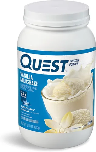 Miniatura 14 de Quest Nutrition - Proteína en polvo sabor a batido de chocolate, 22 g de proteína, 2 g de carbohidratos netos, 1 g de azúcar, baja en carbohidratos