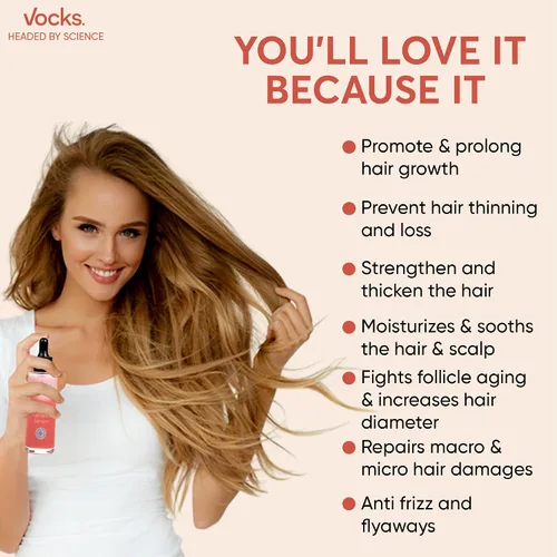 Miniatura 4 de Vocks Suero para el crecimiento del cabello para mujeres y hombres – Tratamiento antiadelgazamiento y pérdida de cabello – Tratamiento