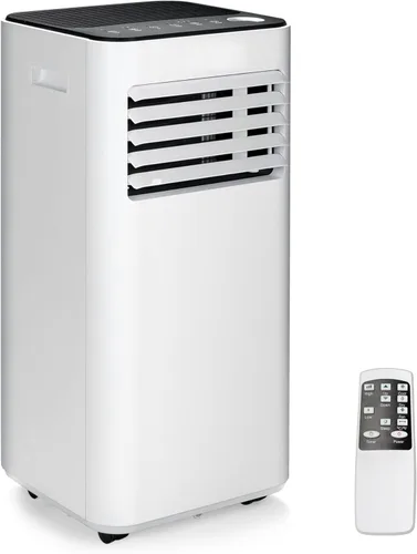 KOTEK Aire acondicionado portátil para habitación de hasta 250 pies cuadrados, unidad de CA 3 en 1 de 8000 BTU para dormitorio con deshumidificador,