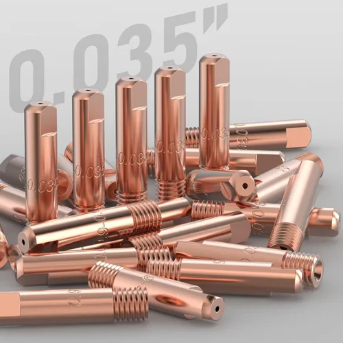 Miniatura 5 de YESWELDER Punta de contacto de soldadura MIG 11-35 (0.035") para pistolas Lincoln Tweco MIG 100L Mini