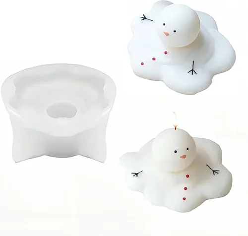 Miniatura 20 de 4PCS Moldes de Silicona para Árbol de Navidad, Moldes de Velas 3D para Hacer Velas Perfumadas, Jabón Hecho a Mano, Bomba de Baño, Barra de Loción, 4