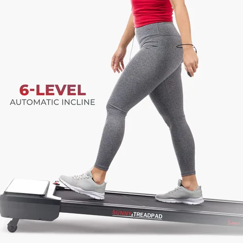 Miniatura 3 de Sunny Health & Fitness Treadpad® Treadmill with 6-Level Auto Incline & Exclusive SunnyFit® App Enhanced Bluetooth Connectivity