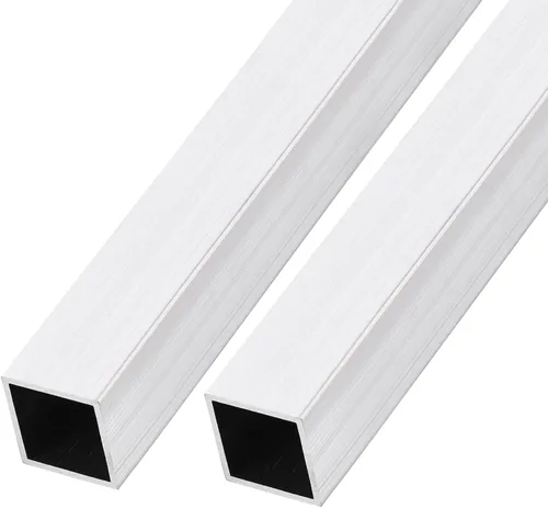 Miniatura 10 de METALLIXITY Tubo cuadrado de aluminio (10 mm x 10 mm x 1 mm x 300 mm) 2 piezas, Tubo de aluminio 6063 - para mobiliario del hogar, maquinaria